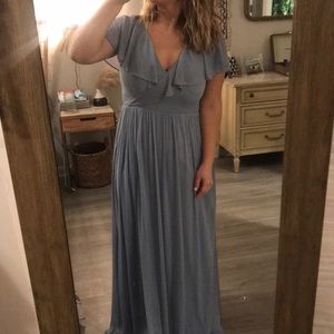 Azazie Dusty Blue Dress